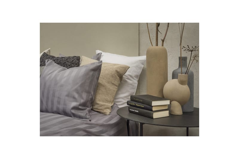 Påslakanset Enkelsäng 2-Dels Satin - Ljusgrå - Textil & mattor - Sängkläder - Bäddset & påslakanset