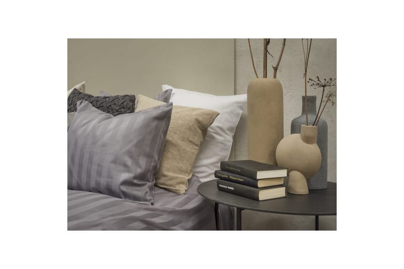 Påslakanset Enkelsäng 2-Dels Satin - Ljusgrå - Textil & mattor - Sängkläder - Bäddset & påslakanset