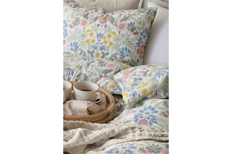 Påslakanset Enkelsäng 2-Dels Sommarblommor Multi - Textil & mattor - Sängkläder - Täcke