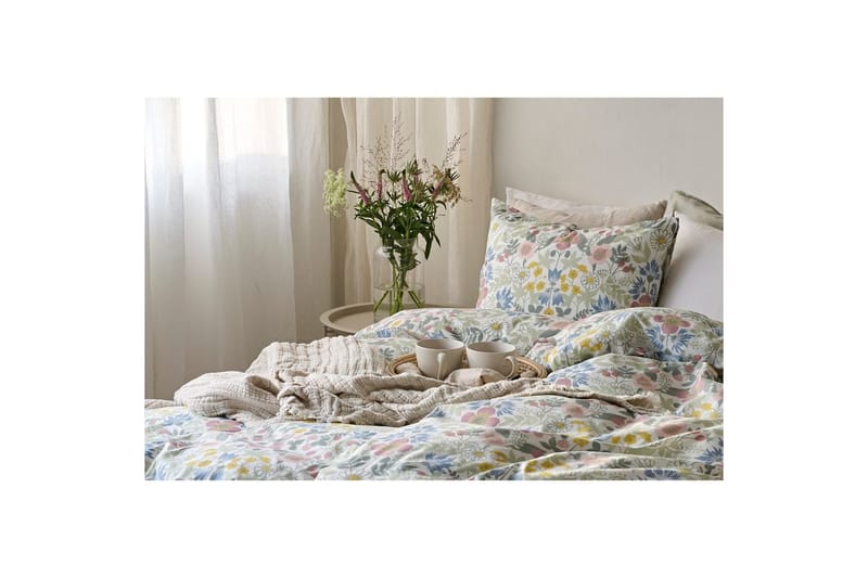 Påslakanset Enkelsäng 2-Dels Sommarblommor Multi - Textil & mattor - Sängkläder - Täcke