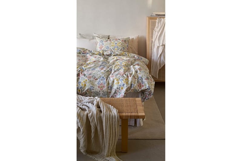 Påslakanset Enkelsäng 2-Dels Sommarblommor Multi - Textil & mattor - Sängkläder - Bäddset & påslakanset