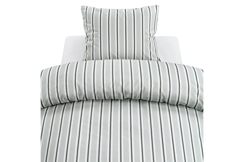 Påslakanset Enkelsäng 2-Dels Sunnan Rand - Grön - Textil & mattor - Sängkläder - Bäddset & påslakanset