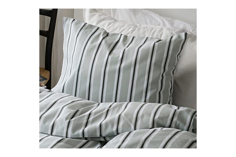 Påslakanset Enkelsäng 2-Dels Sunnan Rand - Grön - Textil & mattor - Sängkläder - Bäddset & påslakanset