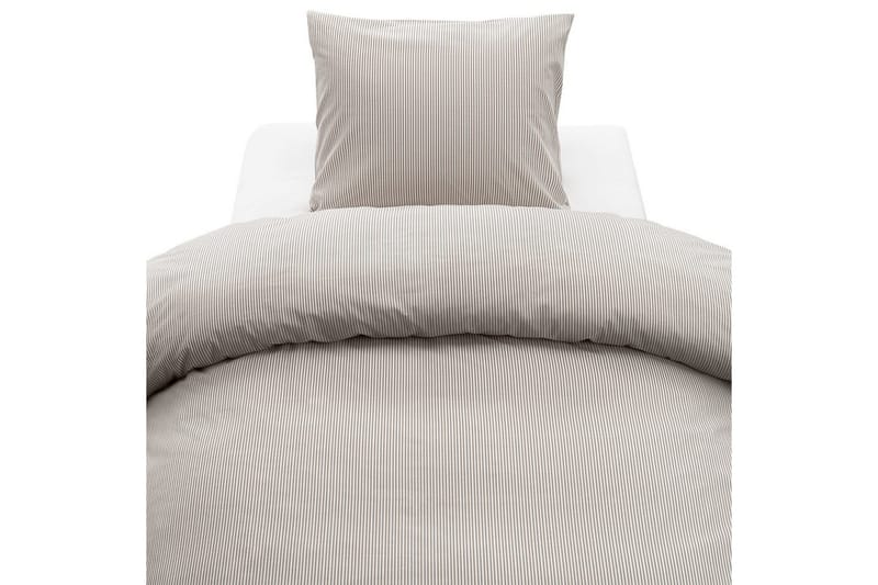 Påslakanset Enkelsäng 2-Dels Thelma Stripe - Brun - Textil & mattor - Sängkläder - Bäddset & påslakanset