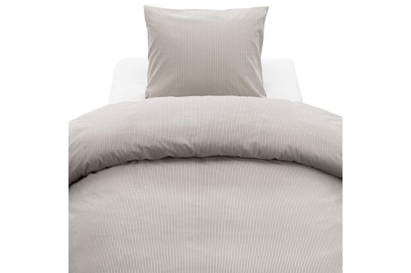 Påslakanset Enkelsäng 2-Dels Thelma Stripe - Brun - Textil & mattor - Sängkläder - Bäddset & påslakanset