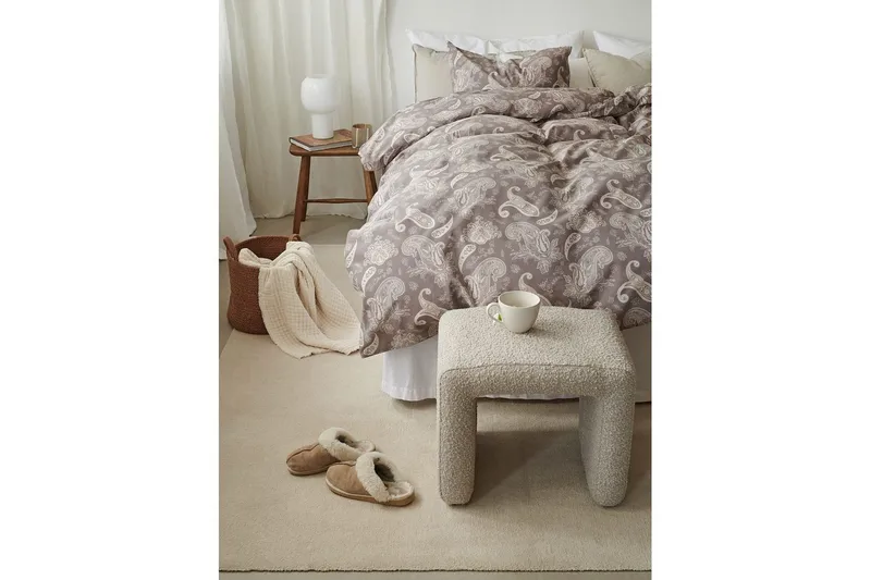 Påslakanset Enkelsäng 2-Dels Tilly Sand - Textil & mattor - Sängkläder - Bäddset & påslakanset