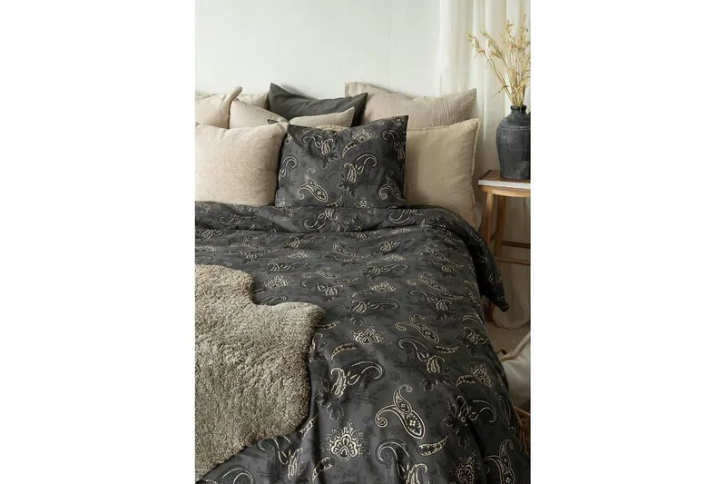 Påslakanset Enkelsäng 2-Dels Tilly - Svart - Textil & mattor - Sängkläder - Bäddset & påslakanset