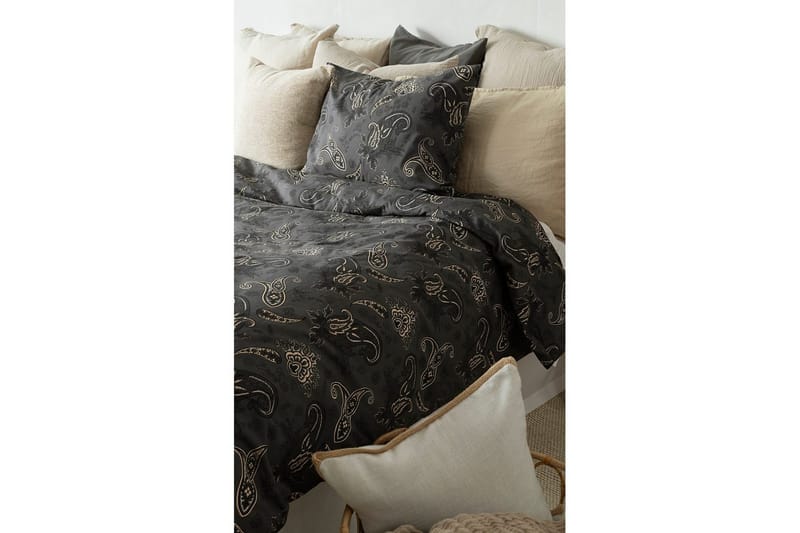 Påslakanset Enkelsäng 2-Dels Tilly - Svart - Textil & mattor - Sängkläder - Bäddset & påslakanset