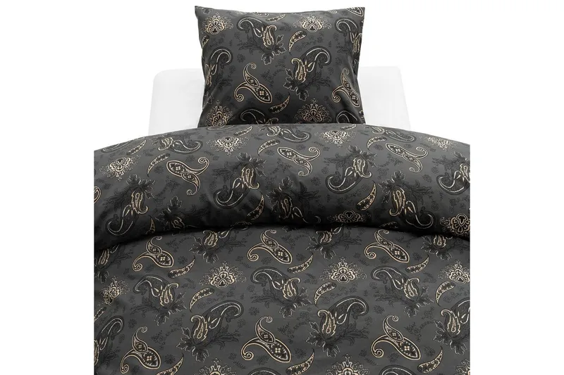 Påslakanset Enkelsäng 2-Dels Tilly, Svart