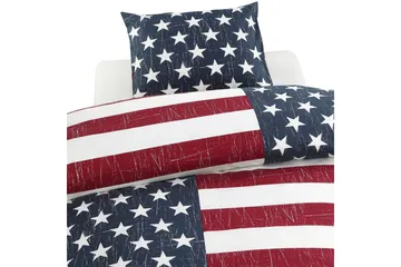 Påslakanset Enkelsäng 2-Dels United States Marinblå - Borganäs of Sweden - Textil & mattor - Sängkläder - Bäddset & påslakanset