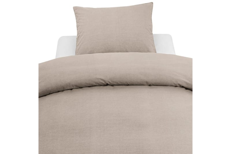 Påslakanset Enkelsäng 2-Dels Washed - Brun - Textil & mattor - Sängkläder - Bäddset & påslakanset