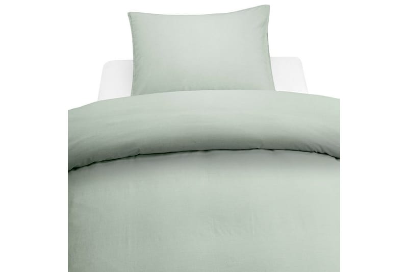 Påslakanset Enkelsäng 2-Dels Washed, Grön