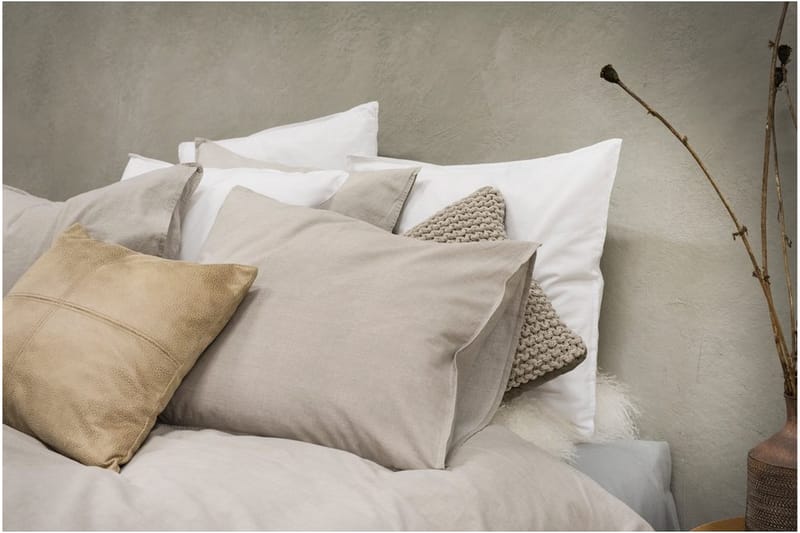 Påslakanset Enkelsäng 2-Dels Washed - Greige - Textil & mattor - Sängkläder - Bäddset & påslakanset