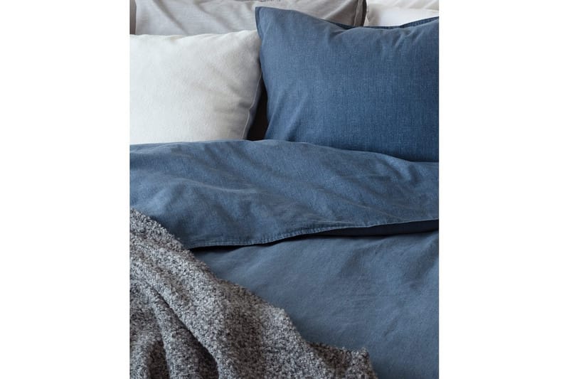 Påslakanset Enkelsäng 2-Dels Washed - Marinblå - Textil & mattor - Sängkläder - Bäddset & påslakanset