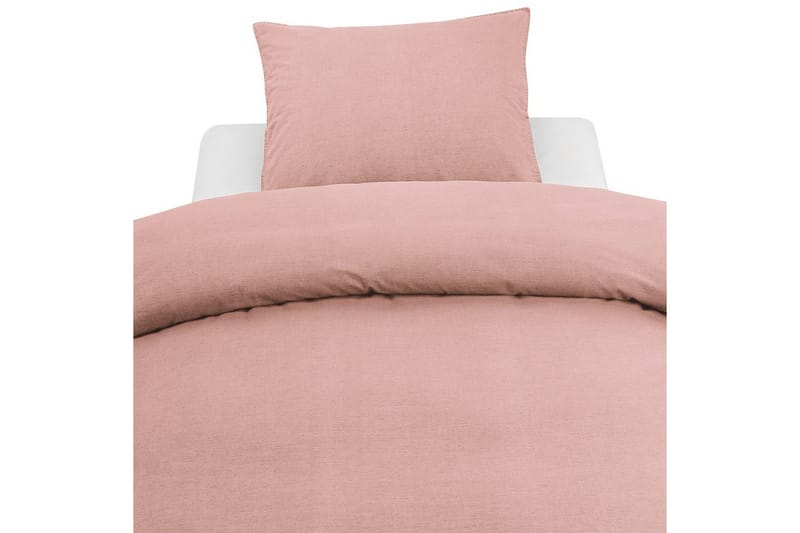 Påslakanset Enkelsäng 2-Dels Washed, Ny Rosa