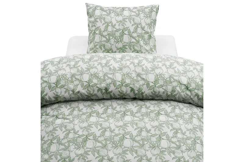 Påslakanset Enkelsäng 2-Dels Pomegranate - Grön - Textil & mattor - Sängkläder - Bäddset & påslakanset