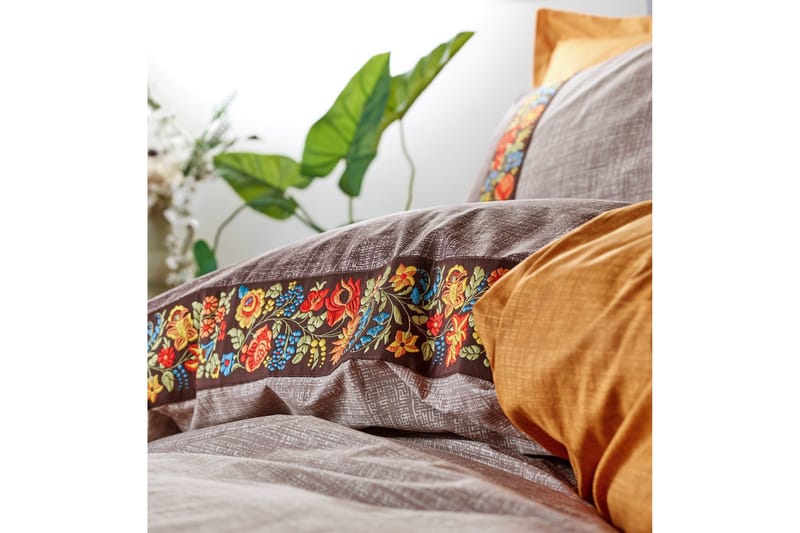 Cotton Box Ranforce Bäddset - Brun - Textil & mattor - Sängkläder - Bäddset & påslakanset - Påslakanset enkelsäng