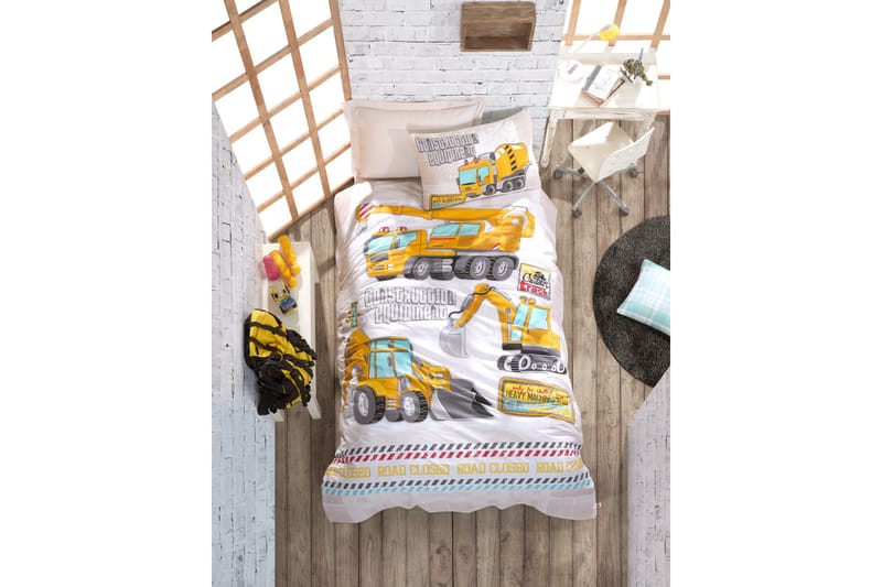 Cotton Box Ranforce Enkelset - Turkos - Textil & mattor - Sängkläder - Bäddset & påslakanset