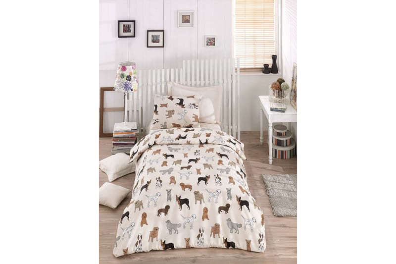 Eponj Home Bäddset Enkelt 3-dels, Creme/Multi