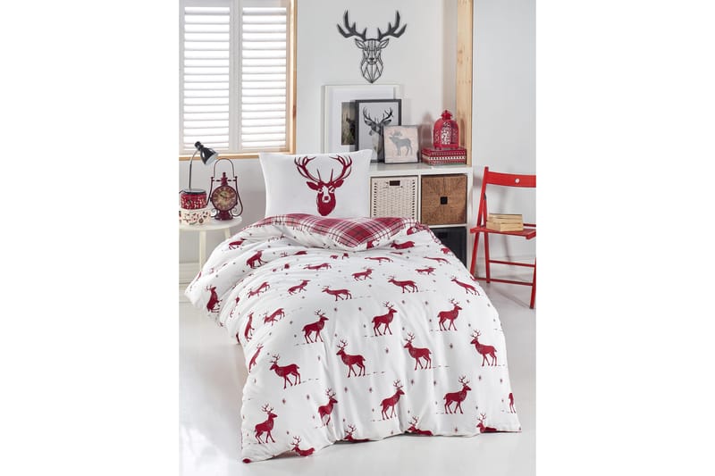 Eponj Home Bäddset - Röd - Textil & mattor - Sängkläder - Bäddset & påslakanset