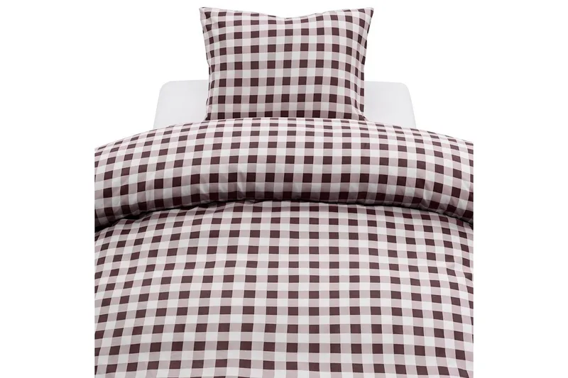 Påslakanset Enkelsäng Harmony 2-Dels Turild, Brun