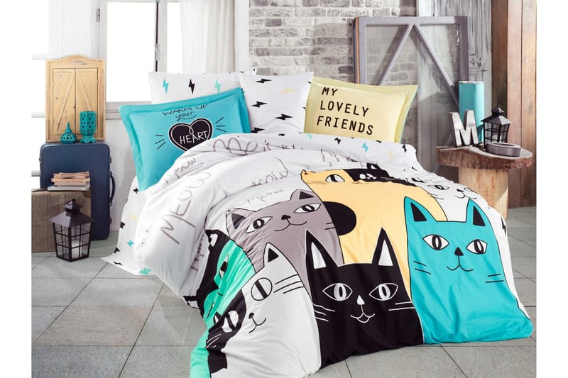 Hobby Poplin Bäddset, Gul