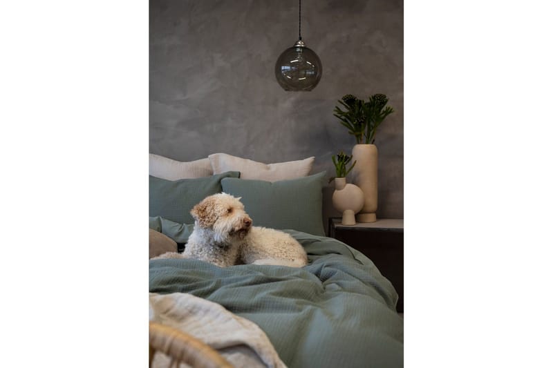 Påslakanset Dubbelsäng 3-Dels Rolling - Grön - Textil & mattor - Sängkläder - Bäddset & påslakanset - Påslakanset enkelsäng