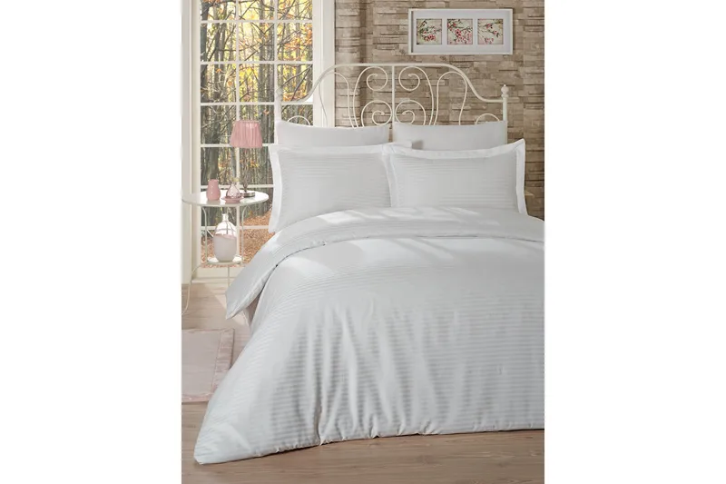 Primacasa by Türkiz Satin Bäddset, Vit