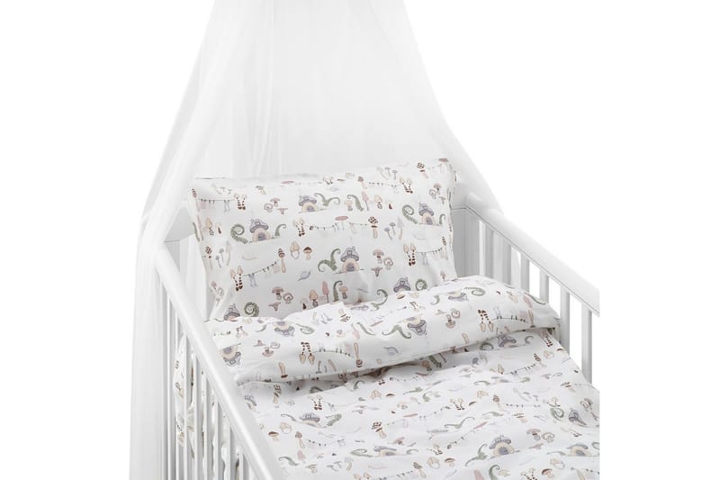 Påslakanset till Spjälsäng 2-Dels Fingal Pastell, undefined