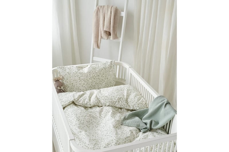 Påslakanset till Spjälsäng 2-Dels Hedda - Grön - Textil & mattor - Sängkläder - Bäddset & påslakanset