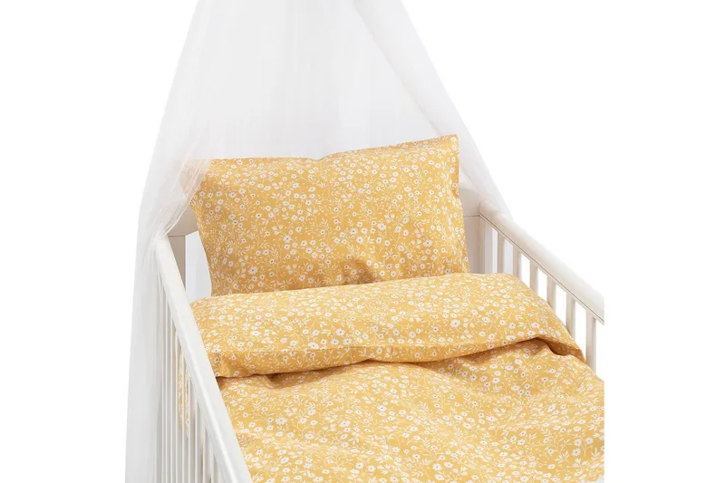 Påslakanset till Spjälsäng 2-Dels Hedda - Gul - Textil & mattor - Sängkläder - Bäddset & påslakanset