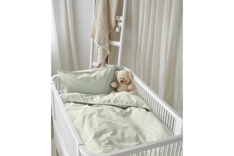 Påslakanset till Spjälsäng 2-Dels Humble - Grön - Textil & mattor - Sängkläder - Bäddset & påslakanset