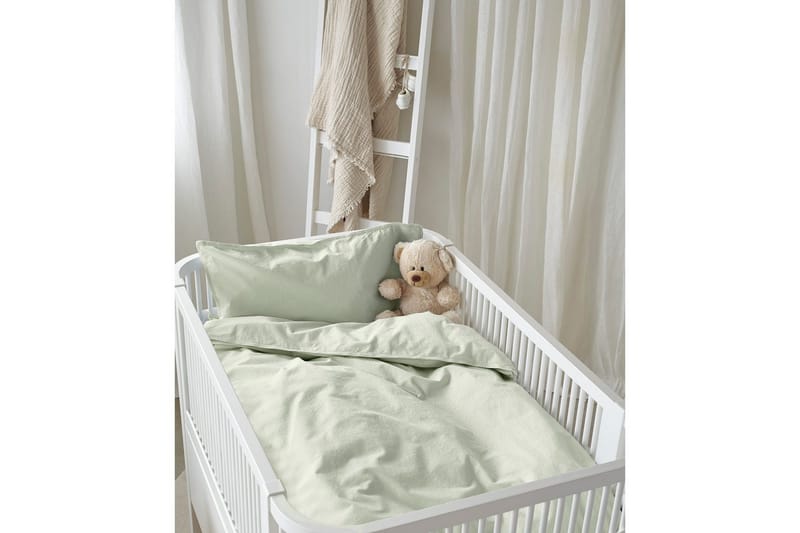 Påslakanset till Spjälsäng 2-Dels Humble - Grön - Textil & mattor - Sängkläder - Bäddset & påslakanset