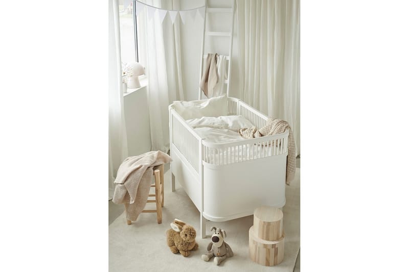 Påslakanset till Spjälsäng 2-Dels Humble - Vit - Textil & mattor - Sängkläder - Bäddset & påslakanset