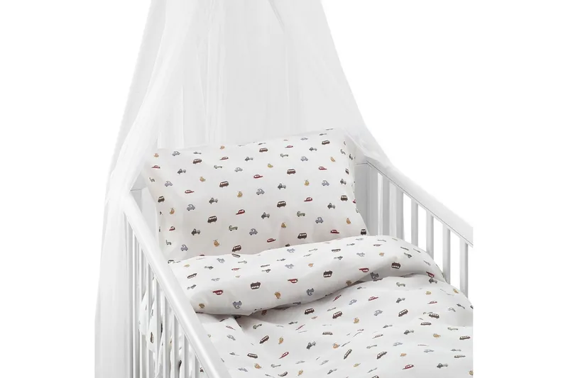 Påslakanset till Spjälsäng 2-Dels John Beige, undefined