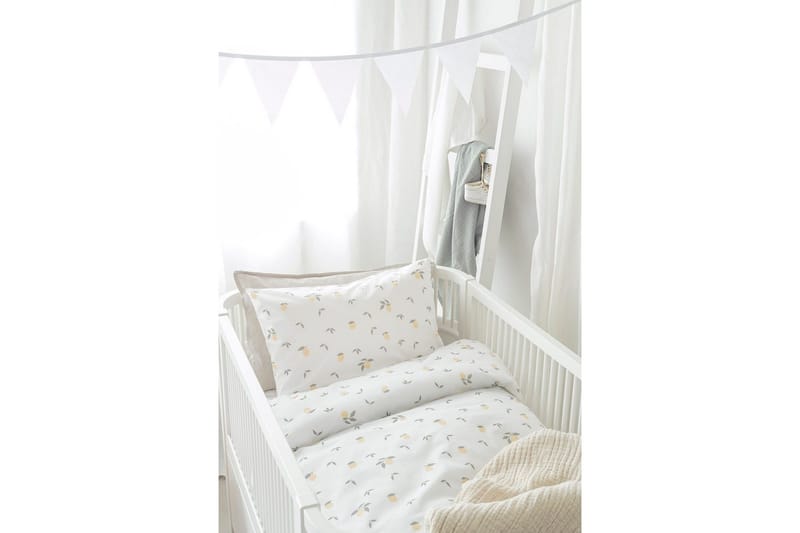 Påslakanset till Spjälsäng 2-Dels Lemons Gul - Textil & mattor - Sängkläder - Bäddset & påslakanset