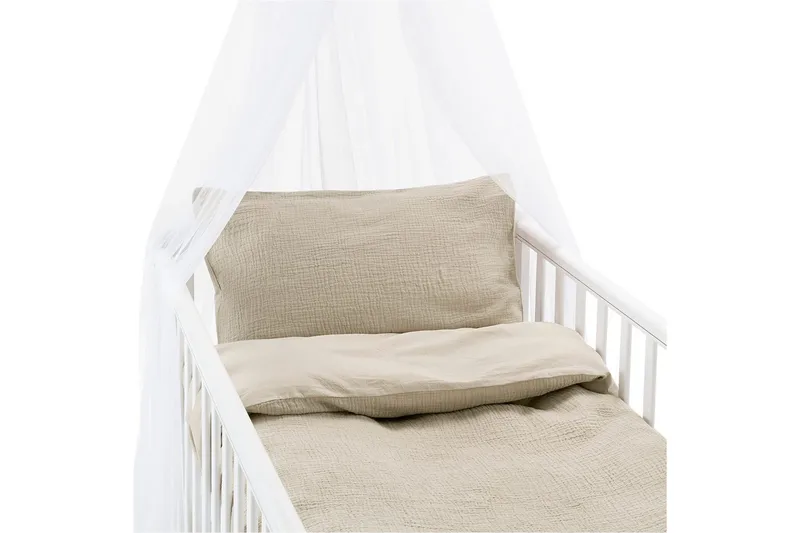 Påslakanset till Spjälsäng 2-Dels Rolling - Sand - Textil & mattor - Sängkläder - Bäddset & påslakanset