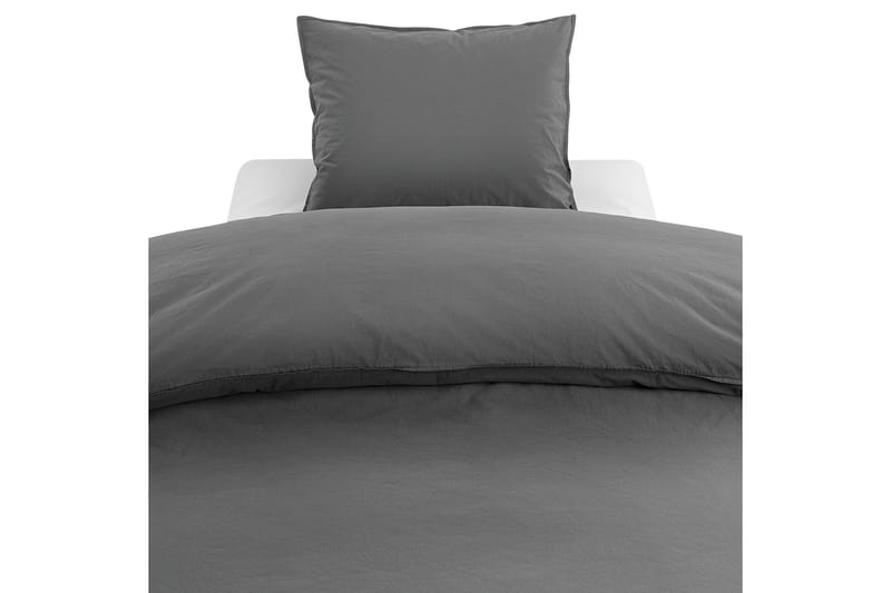 Percale 3-Dels Bäddset 210x220/50x60 cm Grå - Borganäs - Bäddset & påslakanset - Påslakanset dubbelsäng