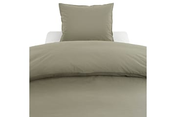 Percale 3-Dels Bäddset 210x220/50x60 cm Grön