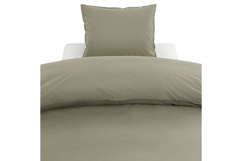 Percale 3-Dels Bäddset 210x220/50x60 cm Grön - Borganäs - Textil & mattor - Sängkläder - Bäddset & påslakanset