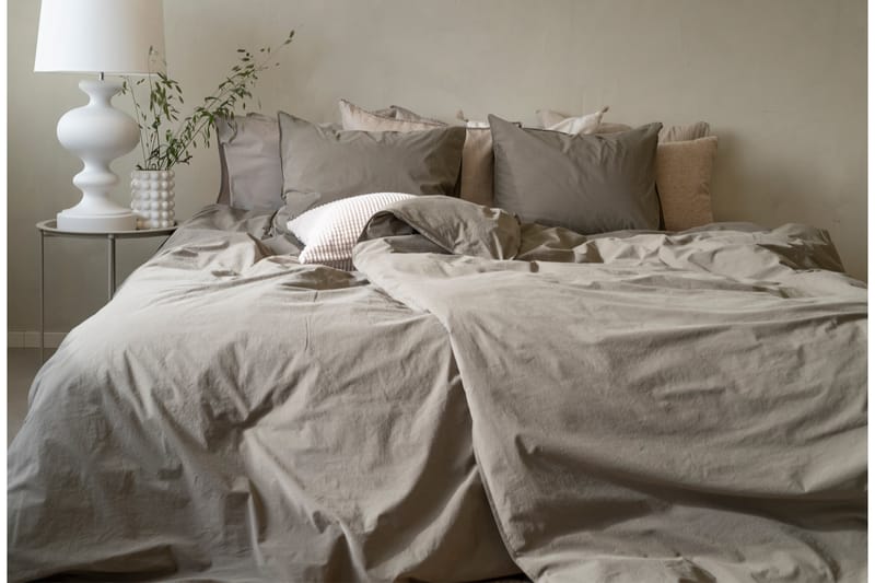 Percale 3-Dels Bäddset 210x220/50x60 cm Grön - Borganäs - Textil & mattor - Sängkläder - Bäddset & påslakanset