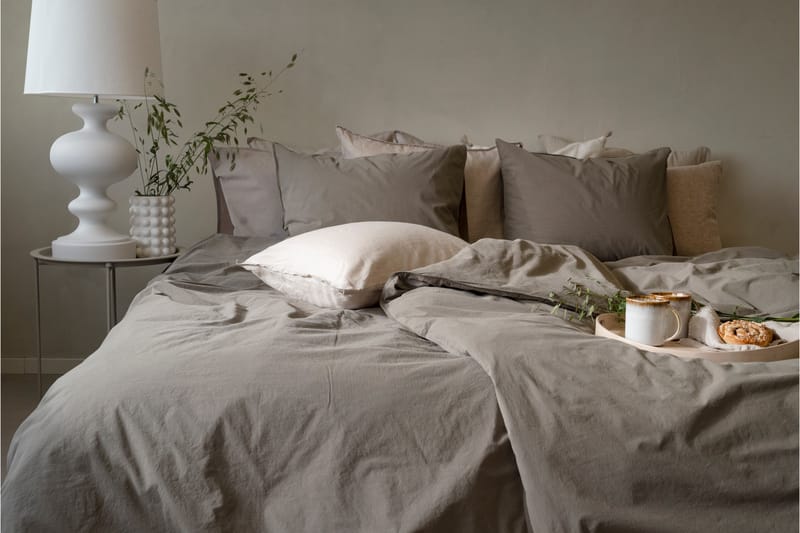 Percale 3-Dels Bäddset 210x220/50x60 cm Grön - Borganäs - Textil & mattor - Sängkläder - Bäddset & påslakanset
