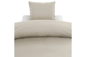 Percale 3-Dels Bäddset 210x220/50x60 cm Linnebeige