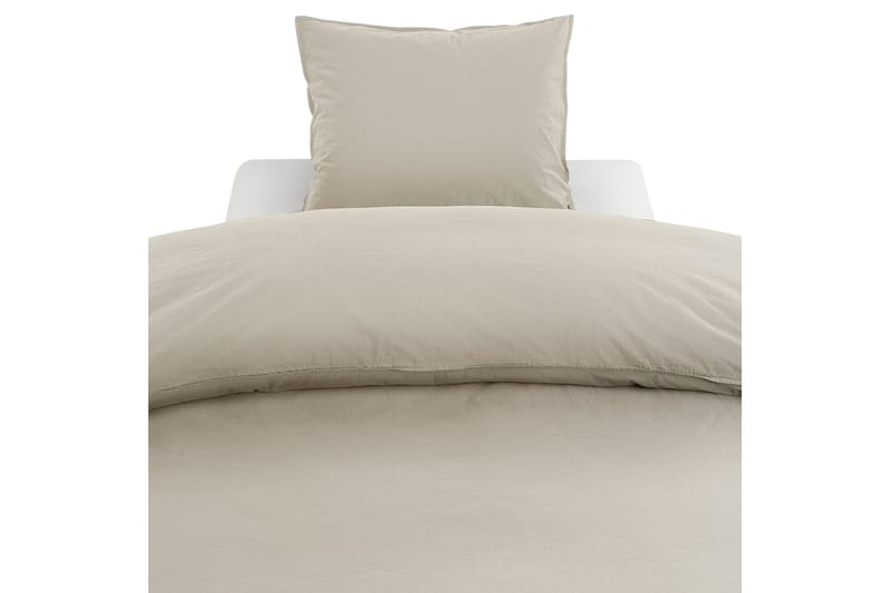 Percale 3-Dels Bäddset 210x220/50x60 cm Linnebeige - Borganäs - Bäddset & påslakanset - Påslakanset dubbelsäng