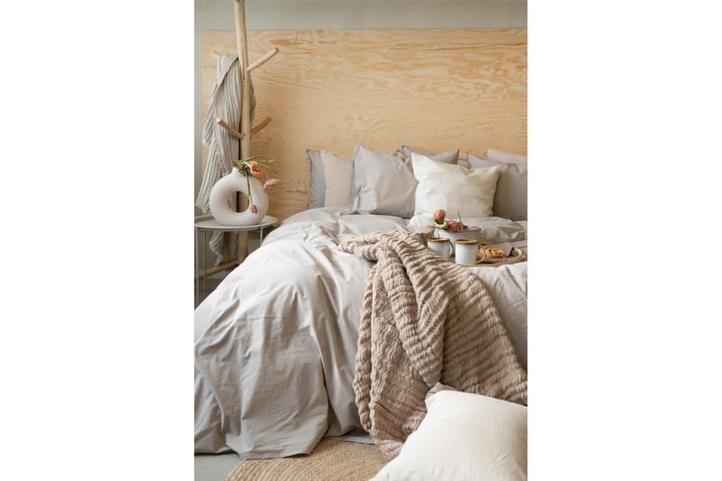 Percale 3-Dels Bäddset 210x220/50x60 cm Linnebeige - Borganäs - Textil & mattor - Sängkläder - Bäddset & påslakanset