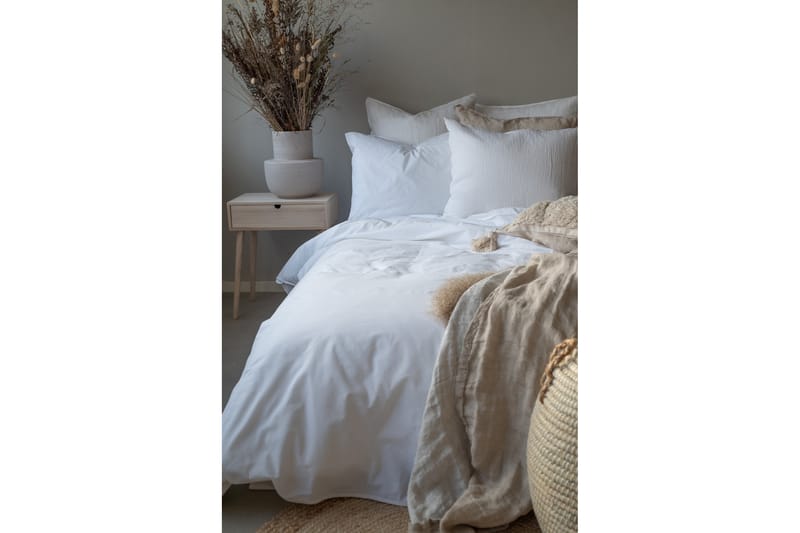 Percale Bäddset 150x210/50x60 cm 2-pack Vit - Borganäs - Textil & mattor - Sängkläder - Bäddset & påslakanset