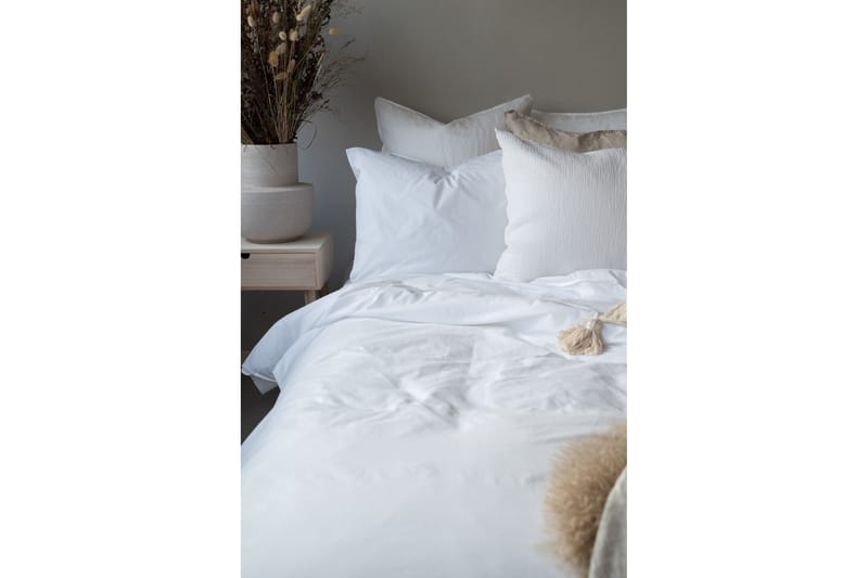 Percale Bäddset 150x210/50x60 cm 2-pack Vit - Borganäs - Textil & mattor - Sängkläder - Bäddset & påslakanset