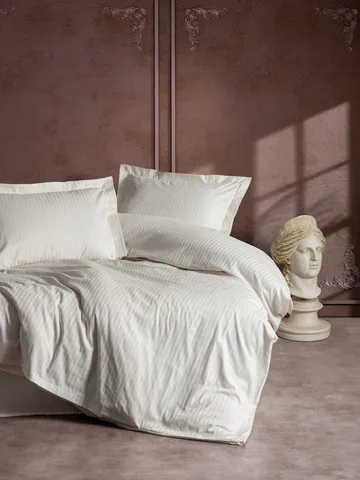 Sovrenis Bäddset 240x220 cm - Ecru - Textil & mattor - Sängkläder - Bäddset & påslakanset