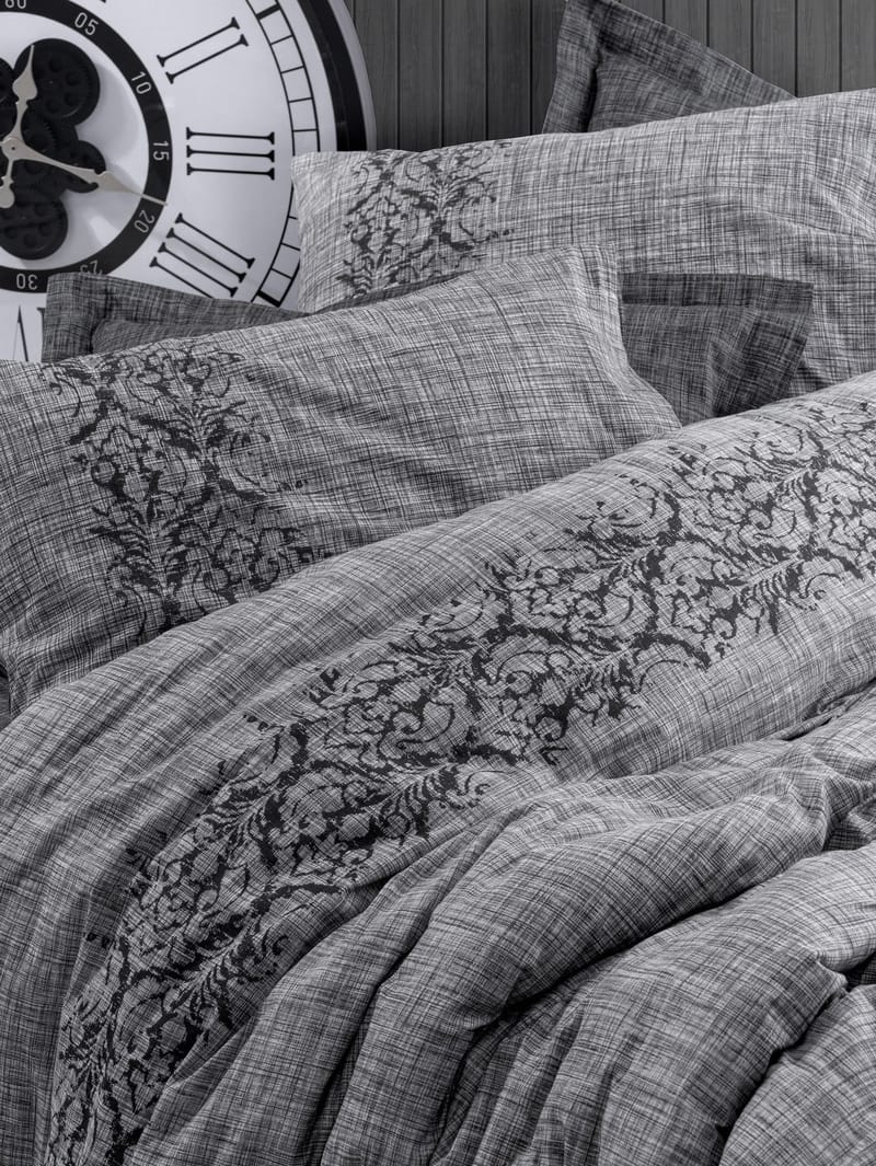 Vylonis Bäddset 140x200 cm - Sotgrå - Textil & mattor - Sängkläder - Bäddset & påslakanset