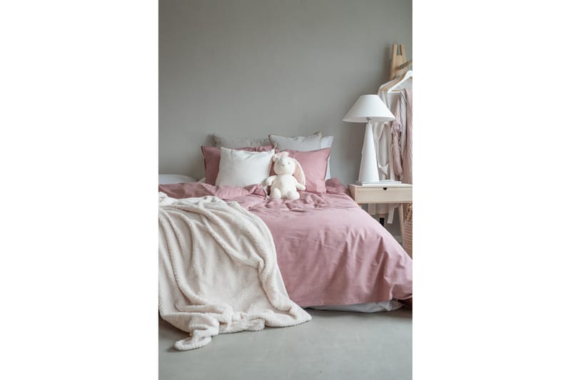 Washed Bäddset 150x210/50x60 cm 2-pack - Rosa - Textil & mattor - Sängkläder - Bäddset & påslakanset